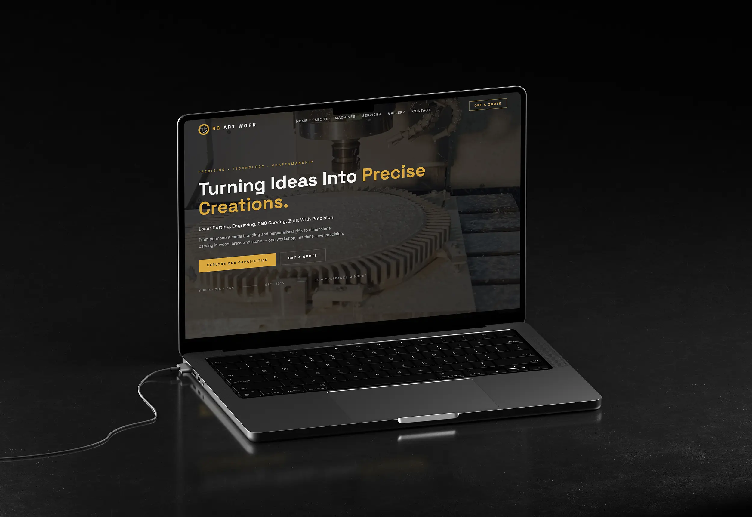 Landing Page Design – RG ART WORK Responsive Website